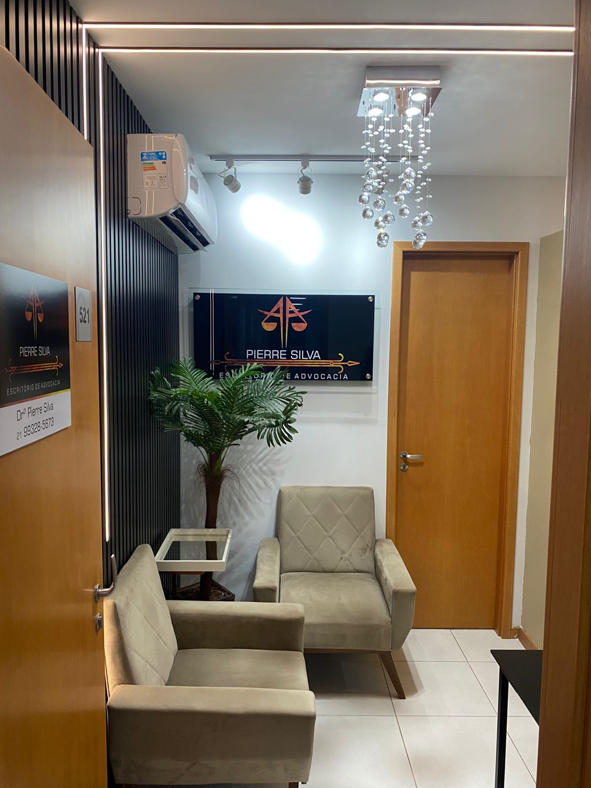 Recepção do escritório Pierre Silva Advocacia